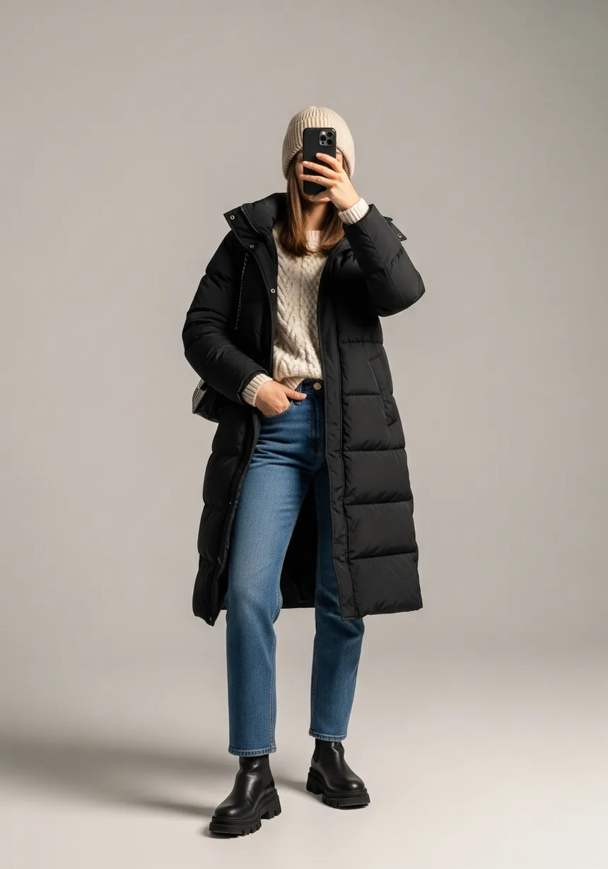 Example outfit for -3°C