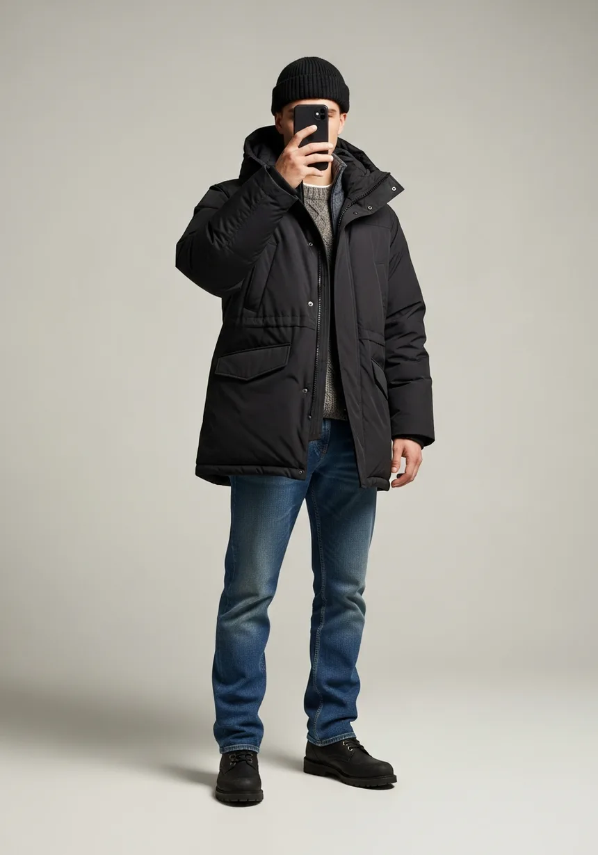 Example outfit for -1°C weather